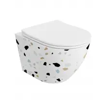 Miska WC wisząca z deską - Lavita Sofi Slim Stone 3.0